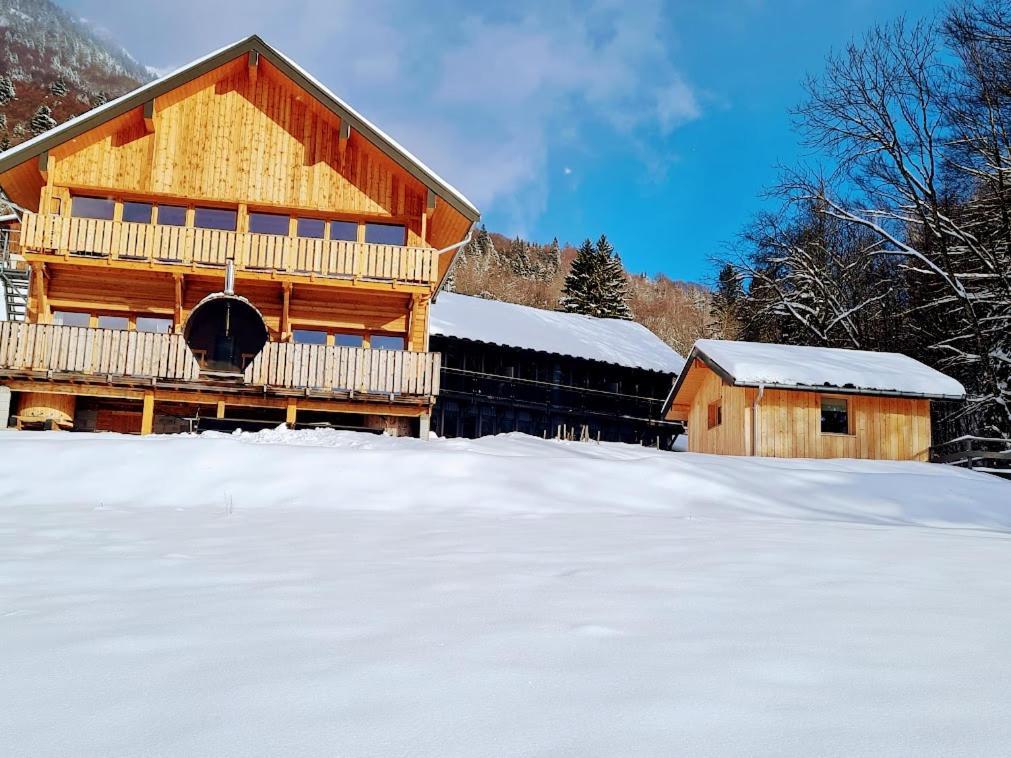 Le Chalet Du Blanc Spa Yoga Aillon-le-Jeune Exterior photo